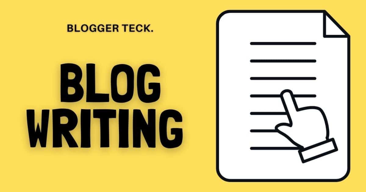 how to do blog writing