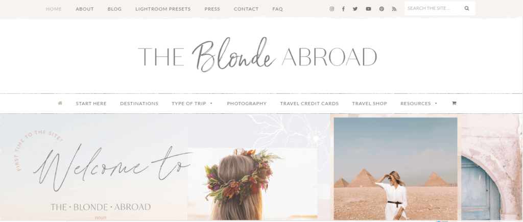 the blonde abroad