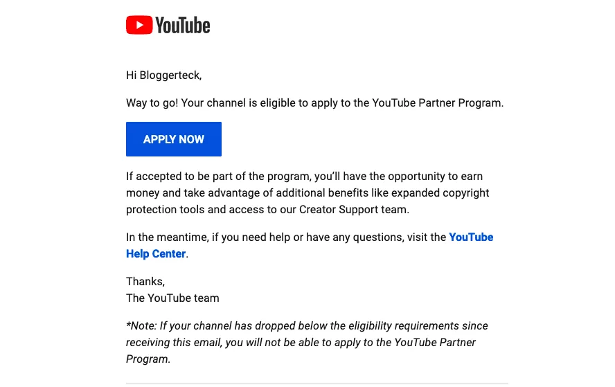 apply for youtube partner program