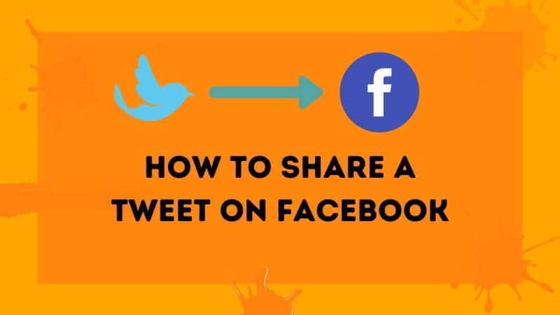 how to share a tweet on facebook